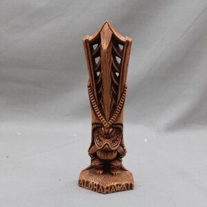 Vintage Coco Joes Tiki - Lono Big Headress - Hapa Wood Tagged